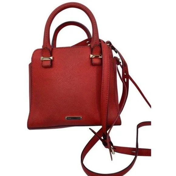 rebecca minkoff red leather cross body bag - Picture 1 of 8